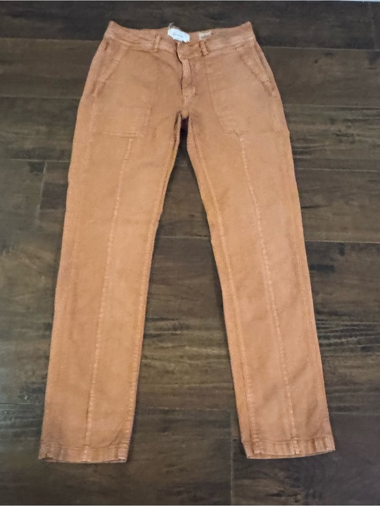 Anthropologie Pants - Anthropologie Women’s Rust Brown Cargo Pants Fall Cotton Linen Size 25